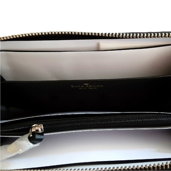 Kate Spade Penn Place Embossed Neda Wallet Black NEW - Picture 6 of 6
